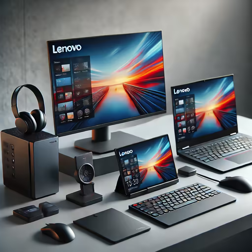 Lenovo's Asset Recovery Service Image showing Lenovo technology products